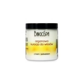 .! BINGOSPA Arganowa kuracja do włosów z lnem i jedwabiem 250g